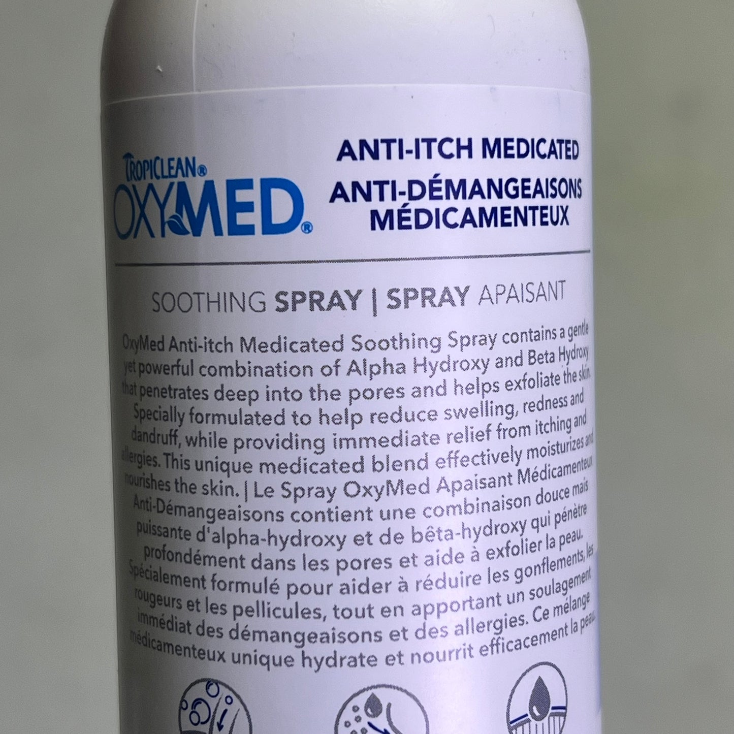 TROPICLEAN (2 PACK) Oxymed Anti-Itch Medicated Soothing Spray 8 fl oz