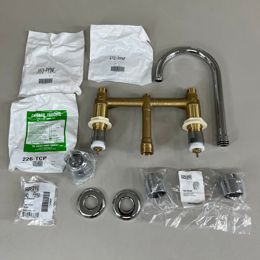 CHICAGO FAUCETS Eco Flow High Arch Kitchen Faucet  Chrome 786-E35-665ABCP