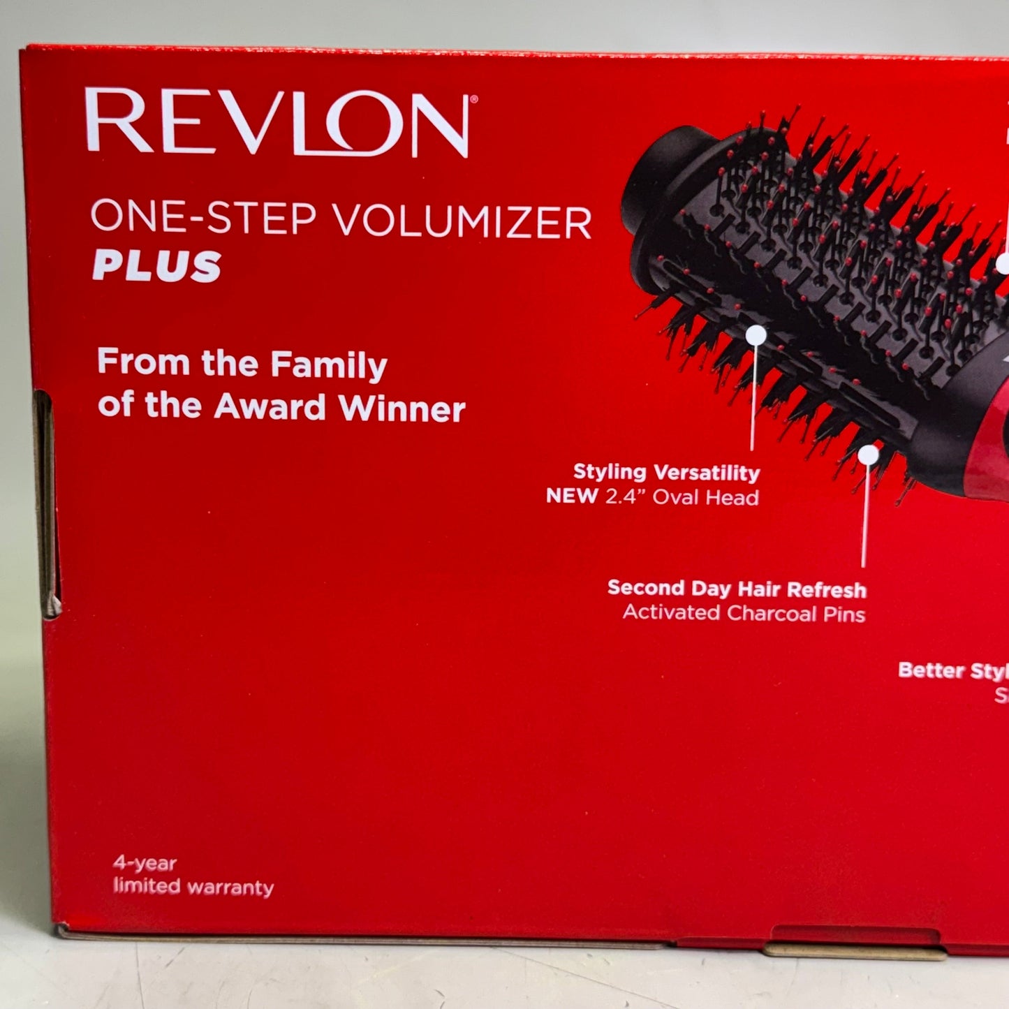 ZA@ REVLON One-Step Plus Hair Dryer and Volumizer 12.5"L, Red & Black RVDR5298 A