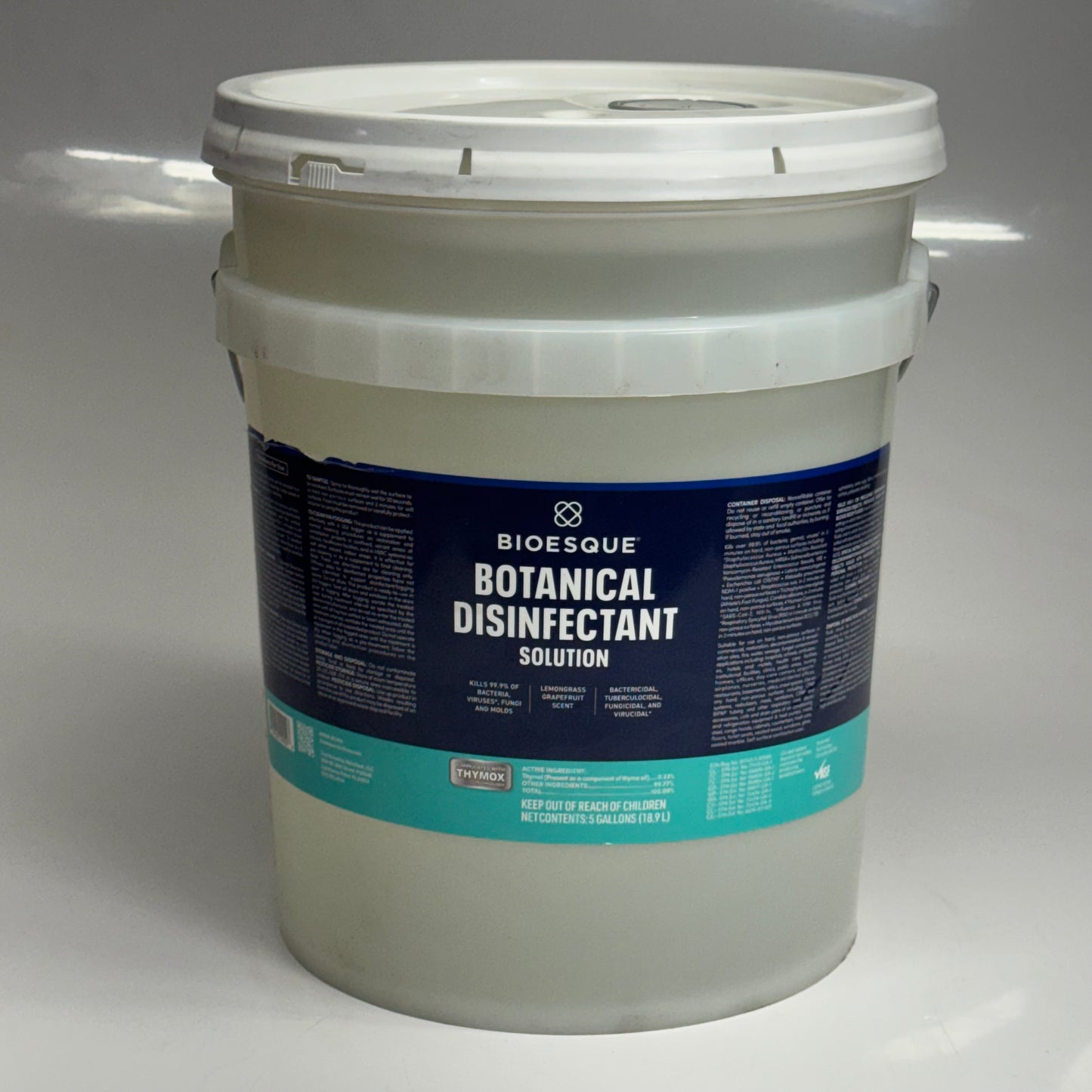 ZA@ BIOESQUE Botanical Disinfectant Solution / All-Purpose NON-TOXIC Cleaner 5 Gal (New) F