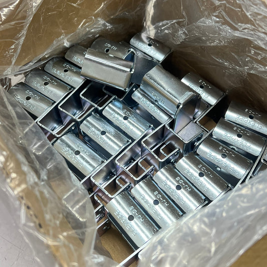 FLEXPIPE (60 PACK) Pipe Mount Drop Stop Zinc Nuts & Bolt Silver HJ-MS