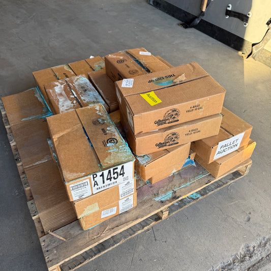 ZA@ Pallet of CARRIBEAN CREME Blue Rasberry Syrup (Some Bags Leaked) Blue (AS-IS)