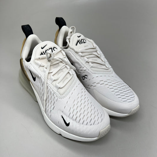 NIKE W Air Max 270 Foam Insole Mesh Sneakers Women's Sz 7 White Gold DZ77736 001