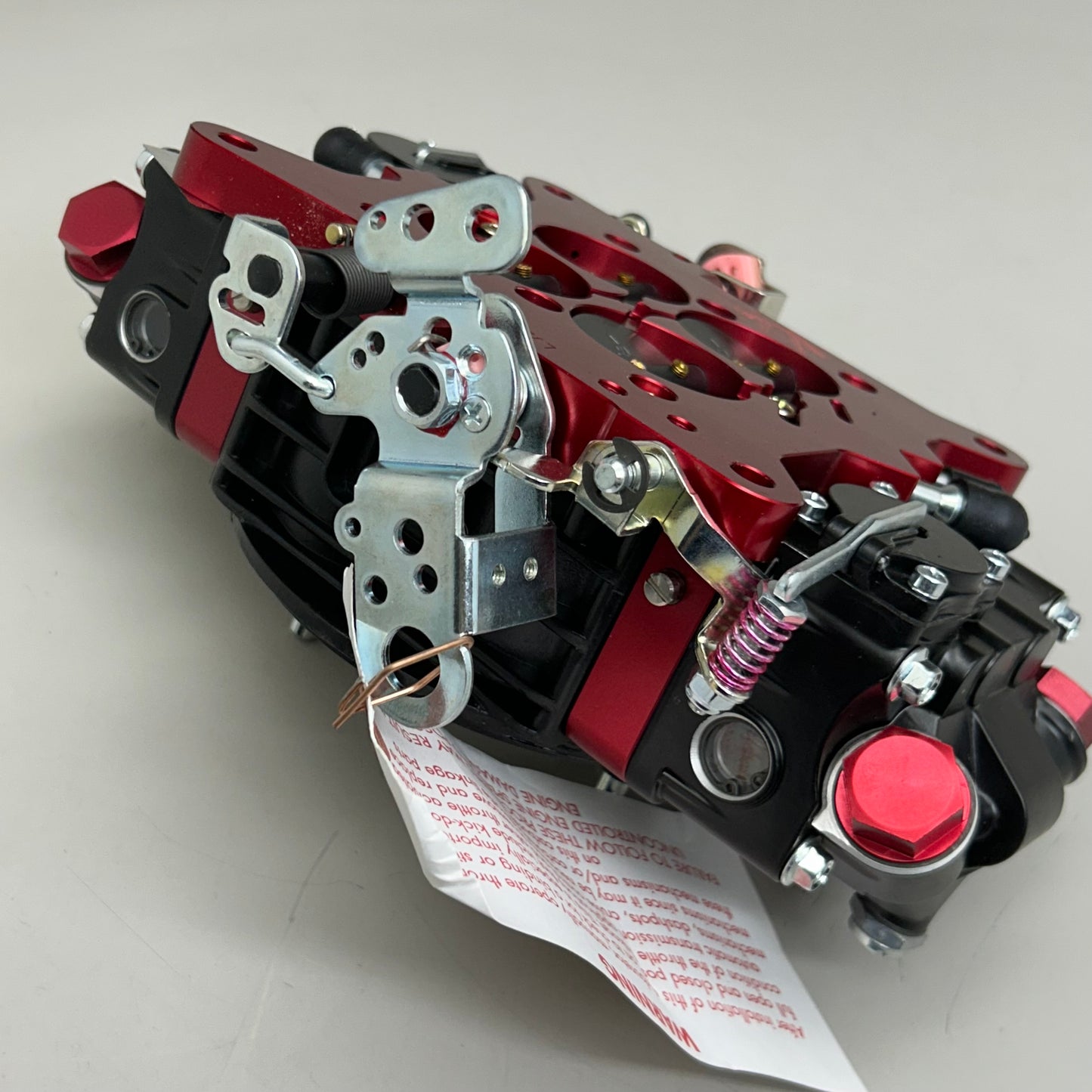 BRAWLER Race Carburetor Mechanical Secondary Red/Black BR67331-1