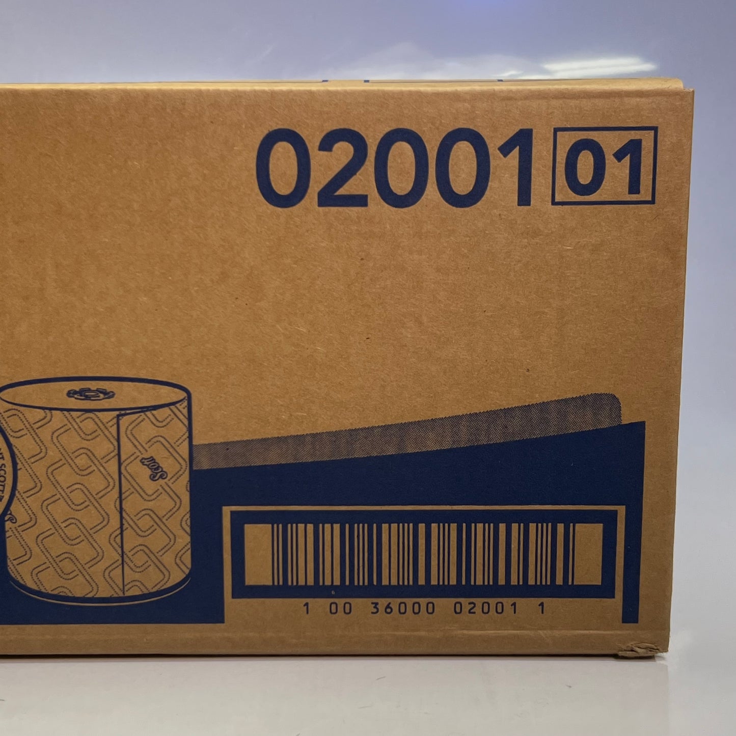 SCOTT (6 Rolls) High-Capacity Hard Roll Towels for Purple Core Dispensers Sz 8" x 95 ft. 02001