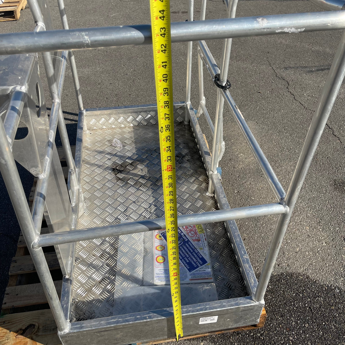 UNBRANDED Replacement Boom Lift Platform Basket 57"x43"x39" Aluminum
