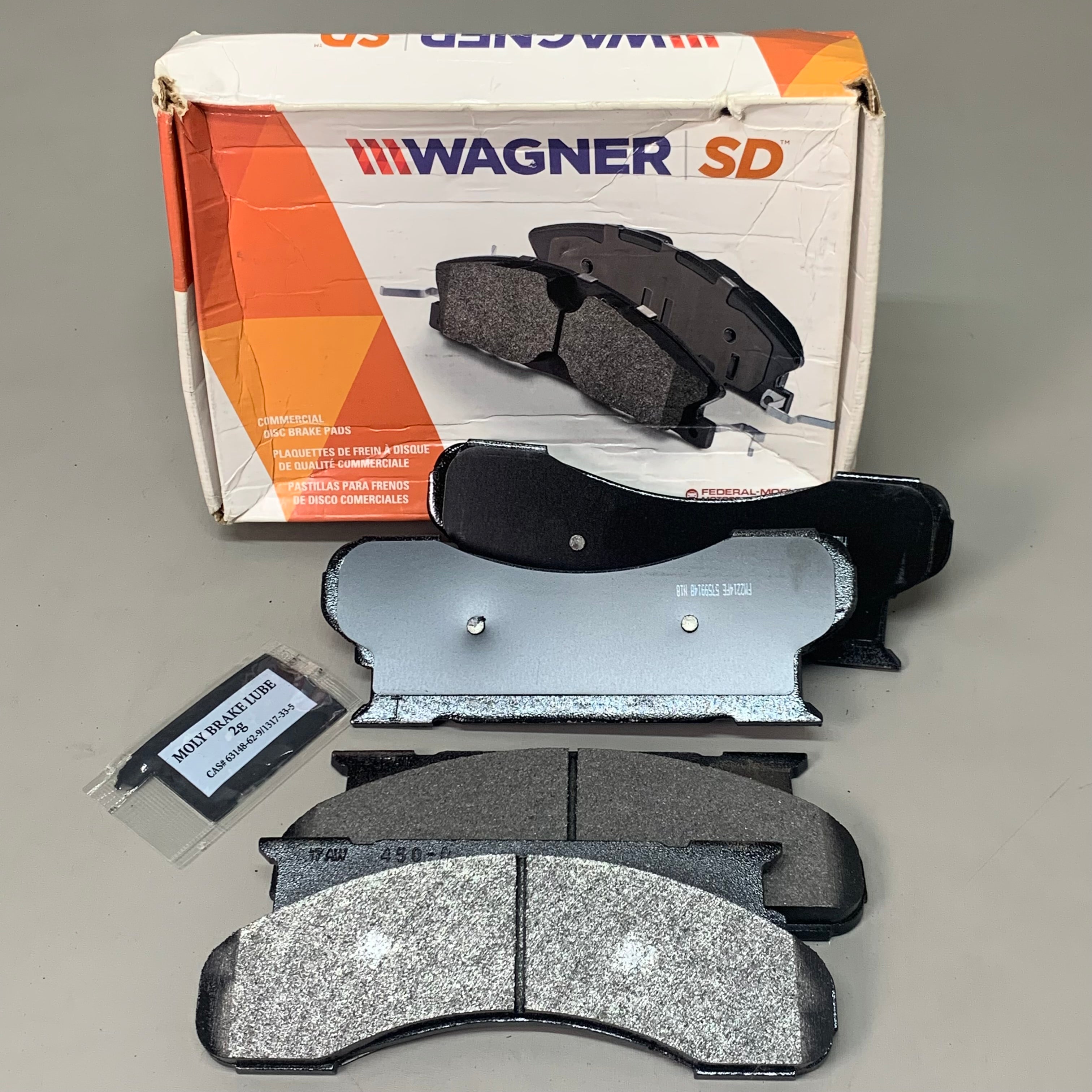 WAGNER SevereDuty Semi-Metallic Disc Brake Pad Set 7 1/2