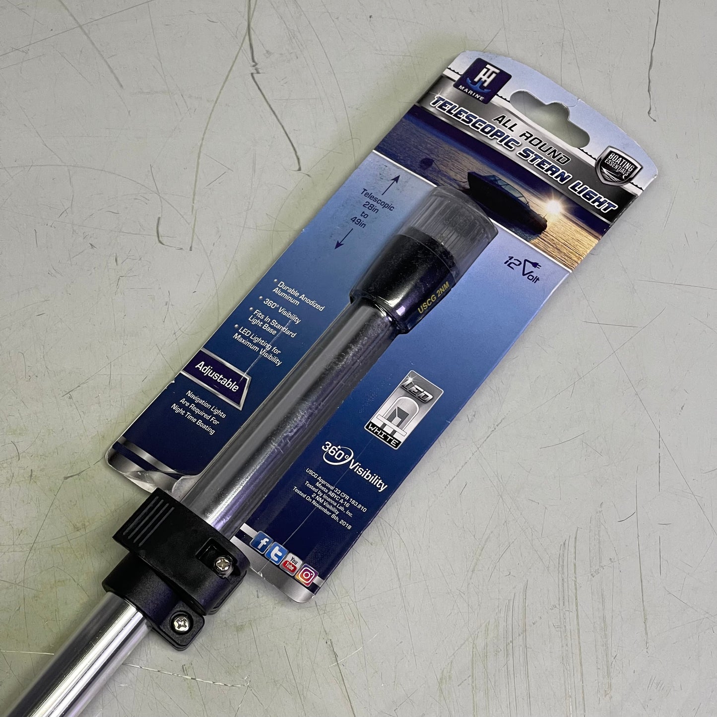 T-H MARINE All Round Telescopic Stern Light 28”-49” BE-EL-51597-DP