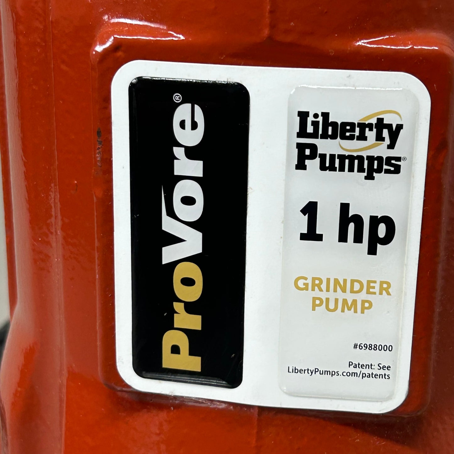 LIBERTY PUMPS 1 HP ProVore Residential Grinder Pump Non-automatic 11"x7.12"x17.625" PRG101M