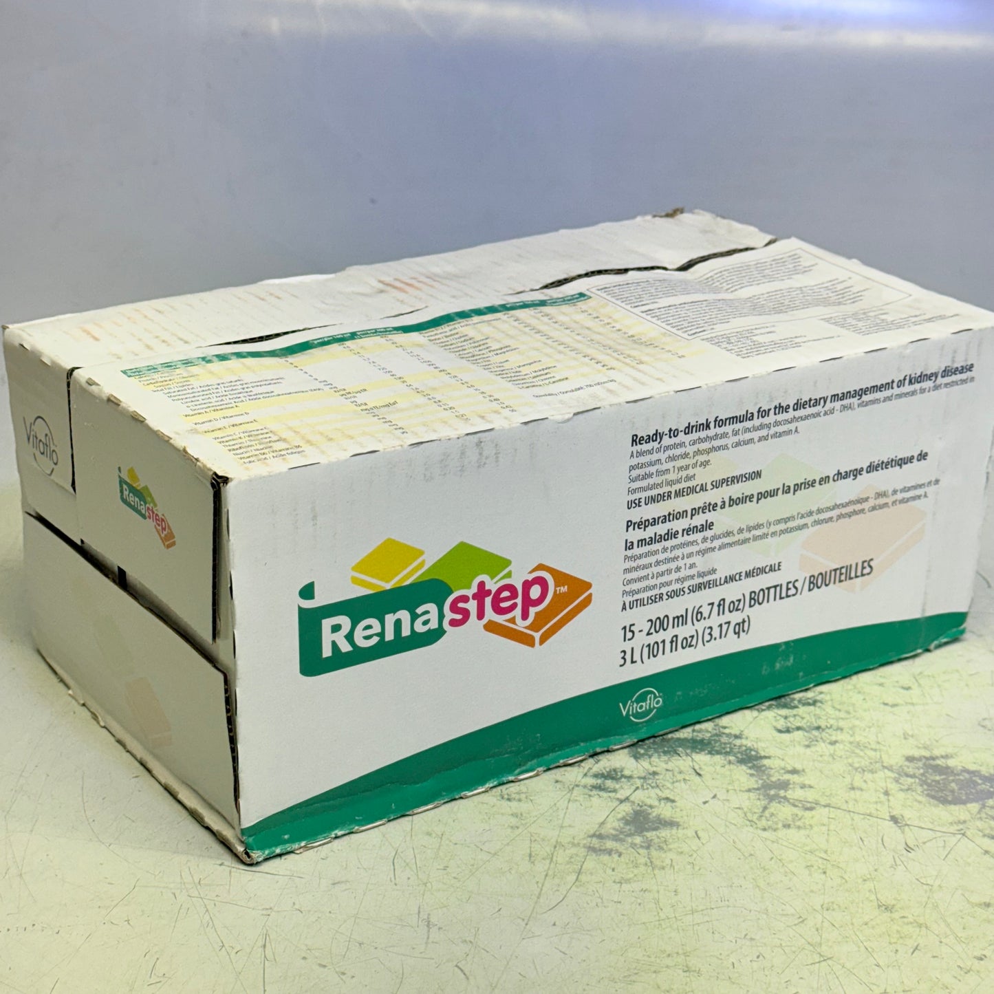 ZA@VITAFLO(15 PACK) Renal Step Oral Supplement 6.7 Fl Oz Vanilla BB 12/25