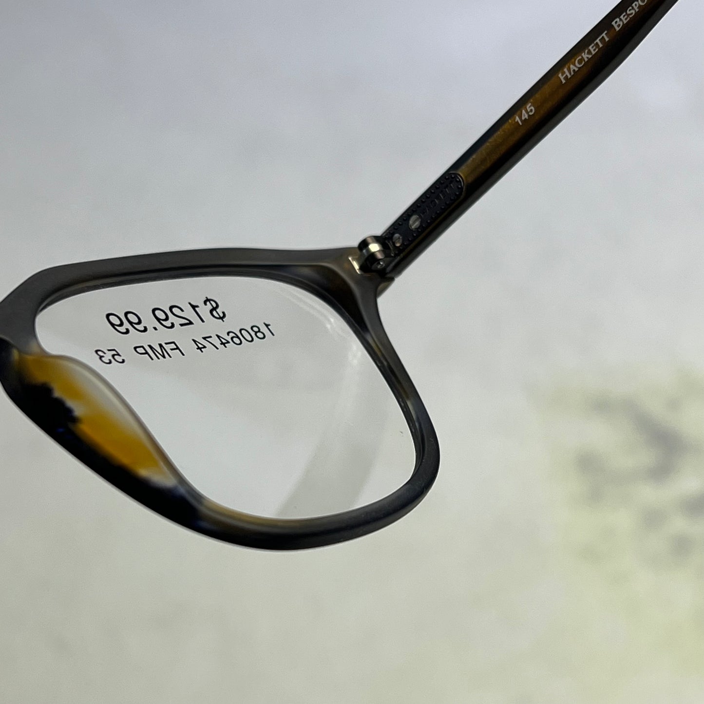 HACKETT Men's Mondonttica Bespoke Glasses Full Rim 359 006 Black On Tortoise