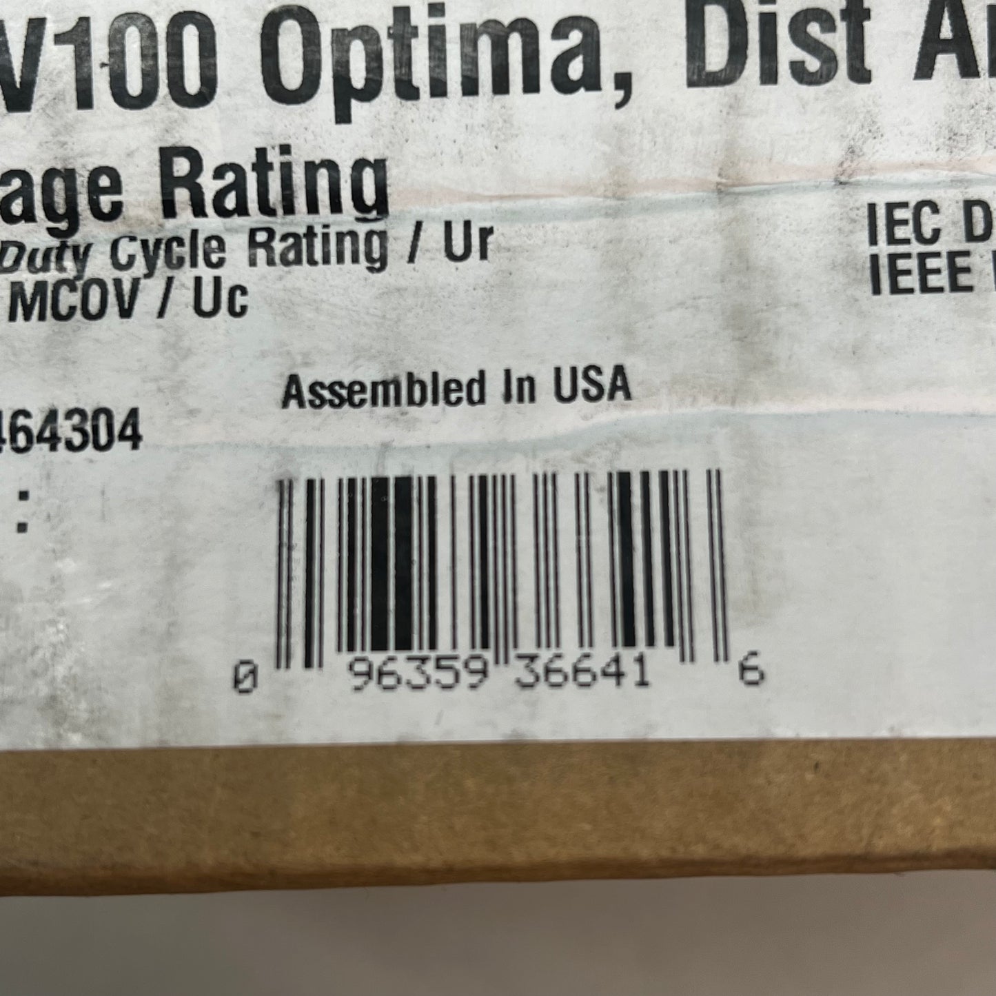 HUBBELL High Quality Optima Arrester 8.4 KV MCOV, 7224 Hardware PDV-100