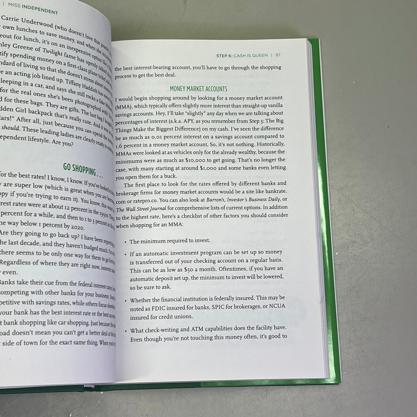 MISS INDEPENDENT A Simple 12-Step Plan For Success By Nicole Lapin Hardback Book