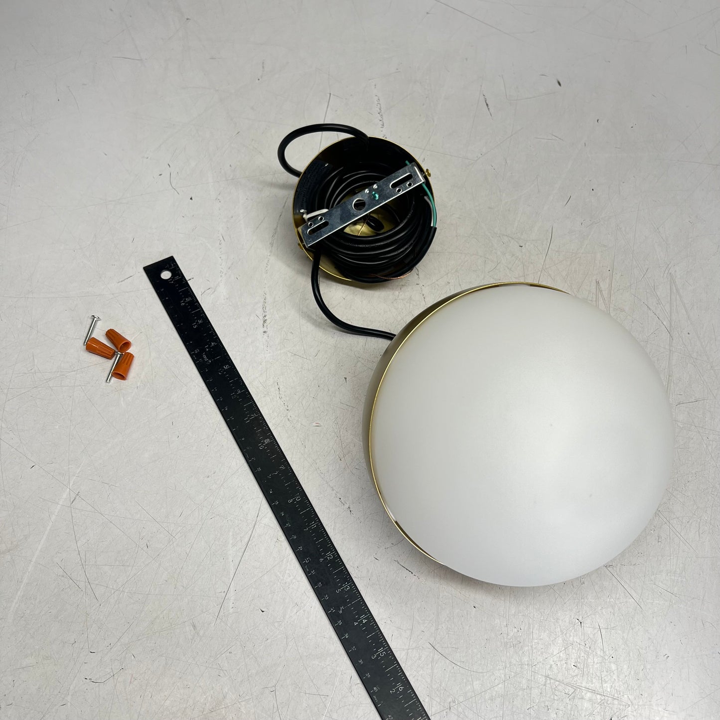 ET2 Half Moon Led Mini Pendant Ceiling Light 7.75" Metallic Gold E20361-92MG