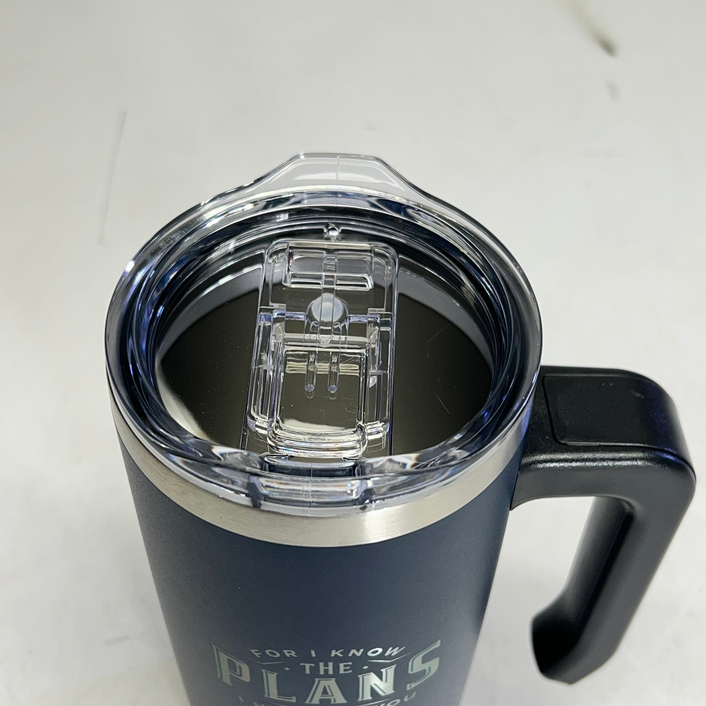 CHRISTIAN ART GIFTS Stainless Steel Travel Mug With Handle Jeremiah 29:11 18oz