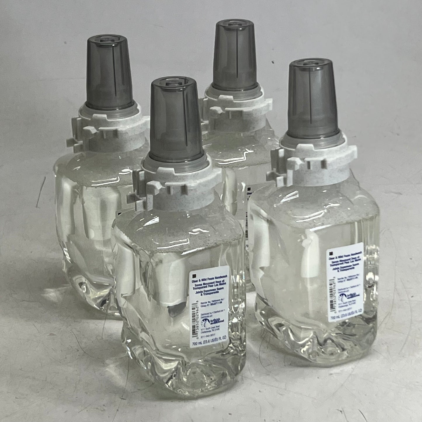 ZA@ BRIGHT SOLUTIONS (4 PACK) Clear & Mild Foam Handwash 23.6 fl. oz. Clear BB 10/28 BSL8711-04 (New Other, Distressed Box)