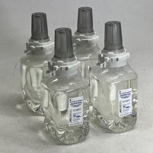 ZA@ BRIGHT SOLUTIONS (4 PACK) Clear & Mild Foam Handwash 23.6 fl. oz. Clear BB 10/28 BSL8711-04 (New Other, Distressed Box)