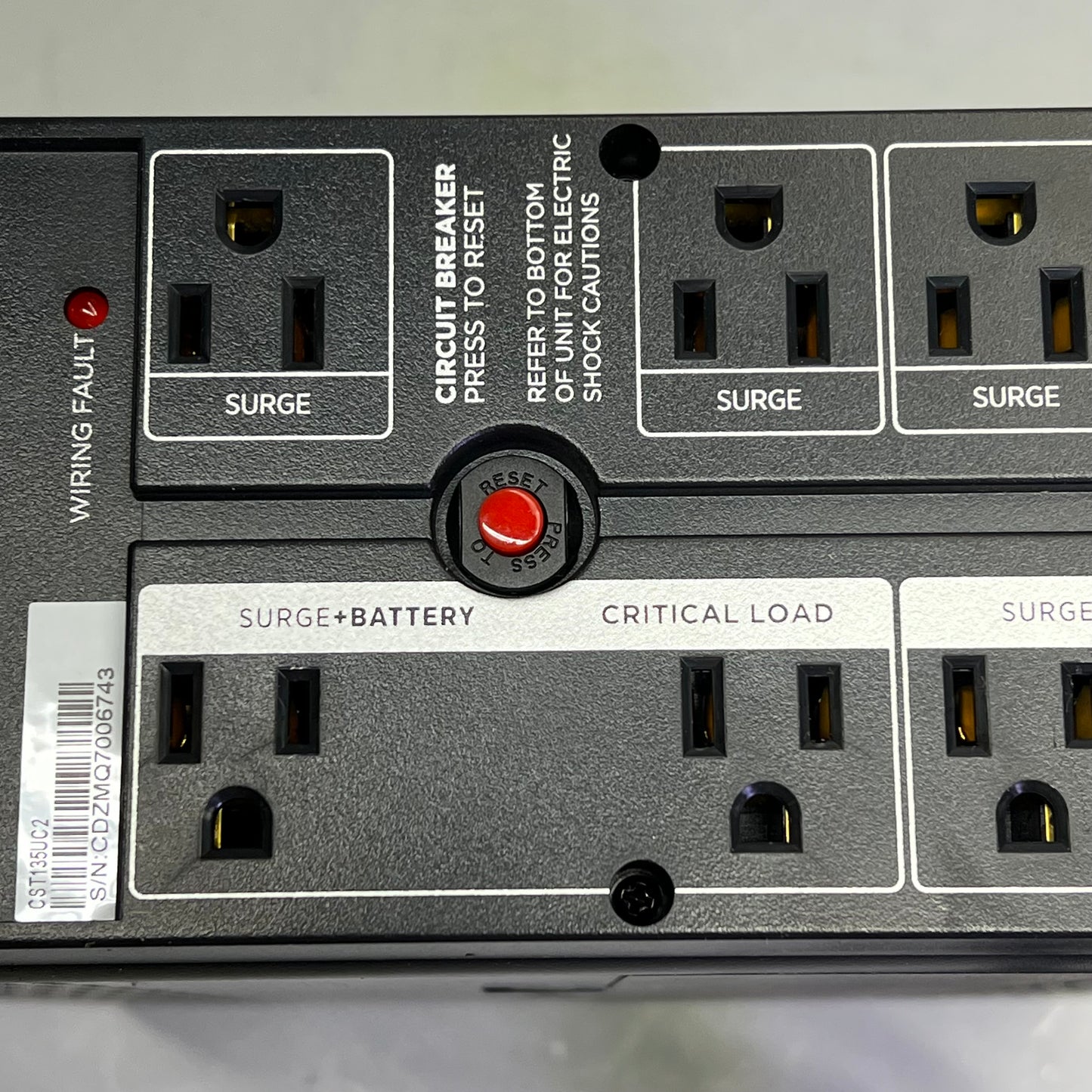 CYBERPOWER Battery Backup W/ Surge Protection 1500 VA 900 W 1705111 (Return)