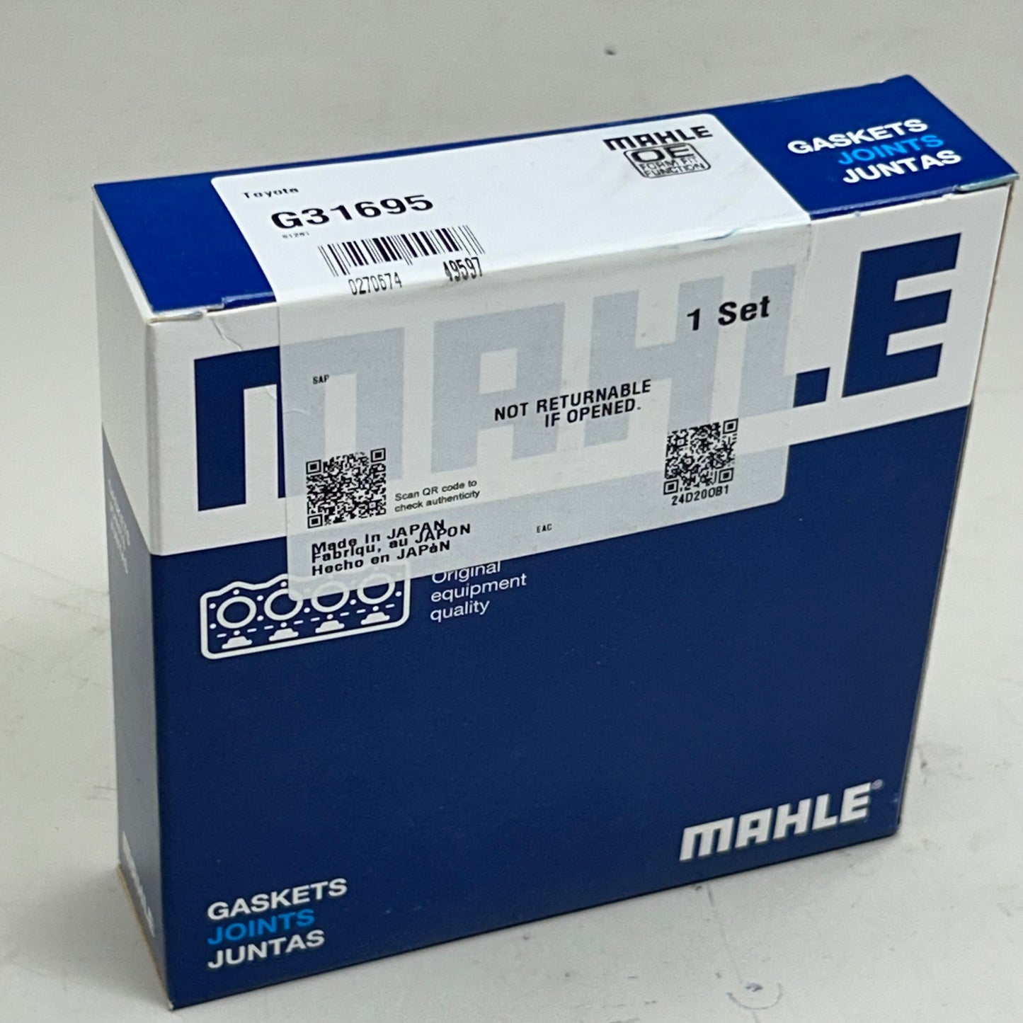 MAHLE Fuel Injection Throttle Body Mounting Gasket For Lexus & Toyota G31695