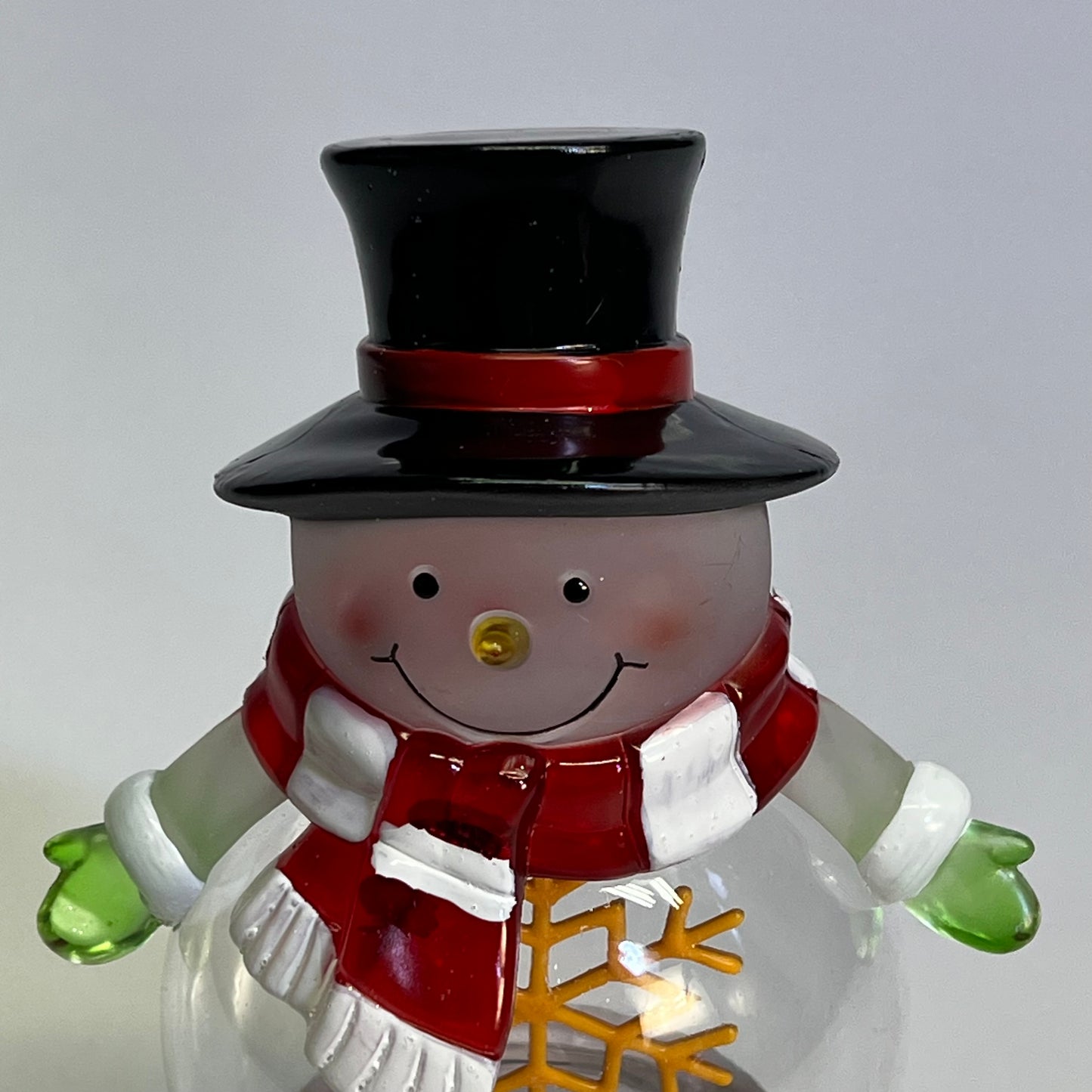 GERSON LED Lighted Neon Christmas Snowman & Santa Globes w/ 6 Hr Timer 9.5"