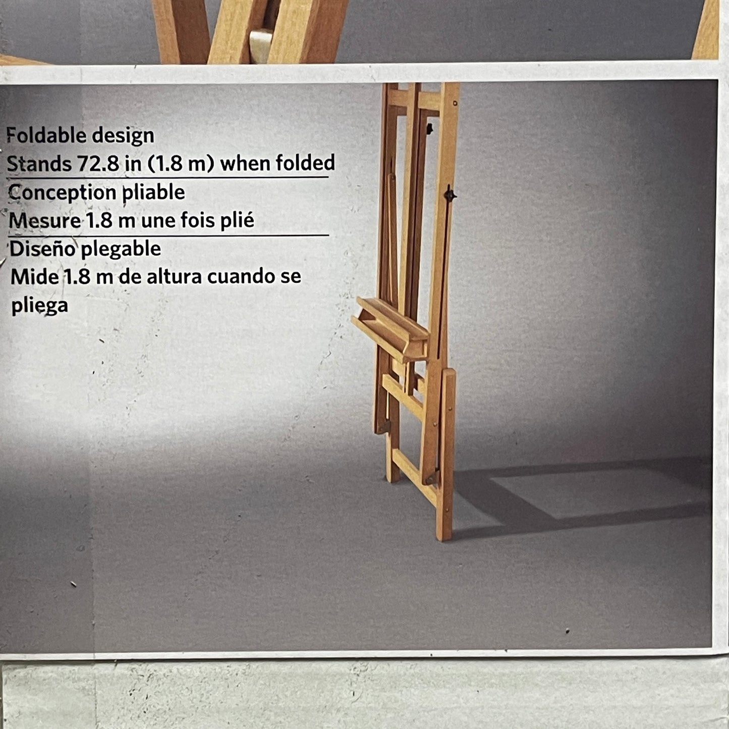 ARTIST'S LOFT Studio H-Frame Easel Natural Wood Finish 10318241