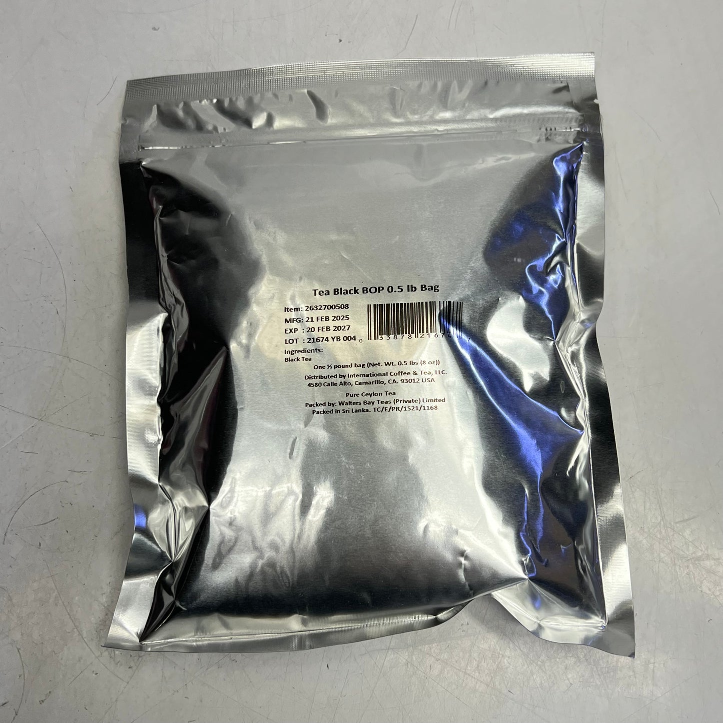 WALTERS BAY TEAS (5 PACK, 0.5lbs EACH) Earl Grey Tea  BB 04/27