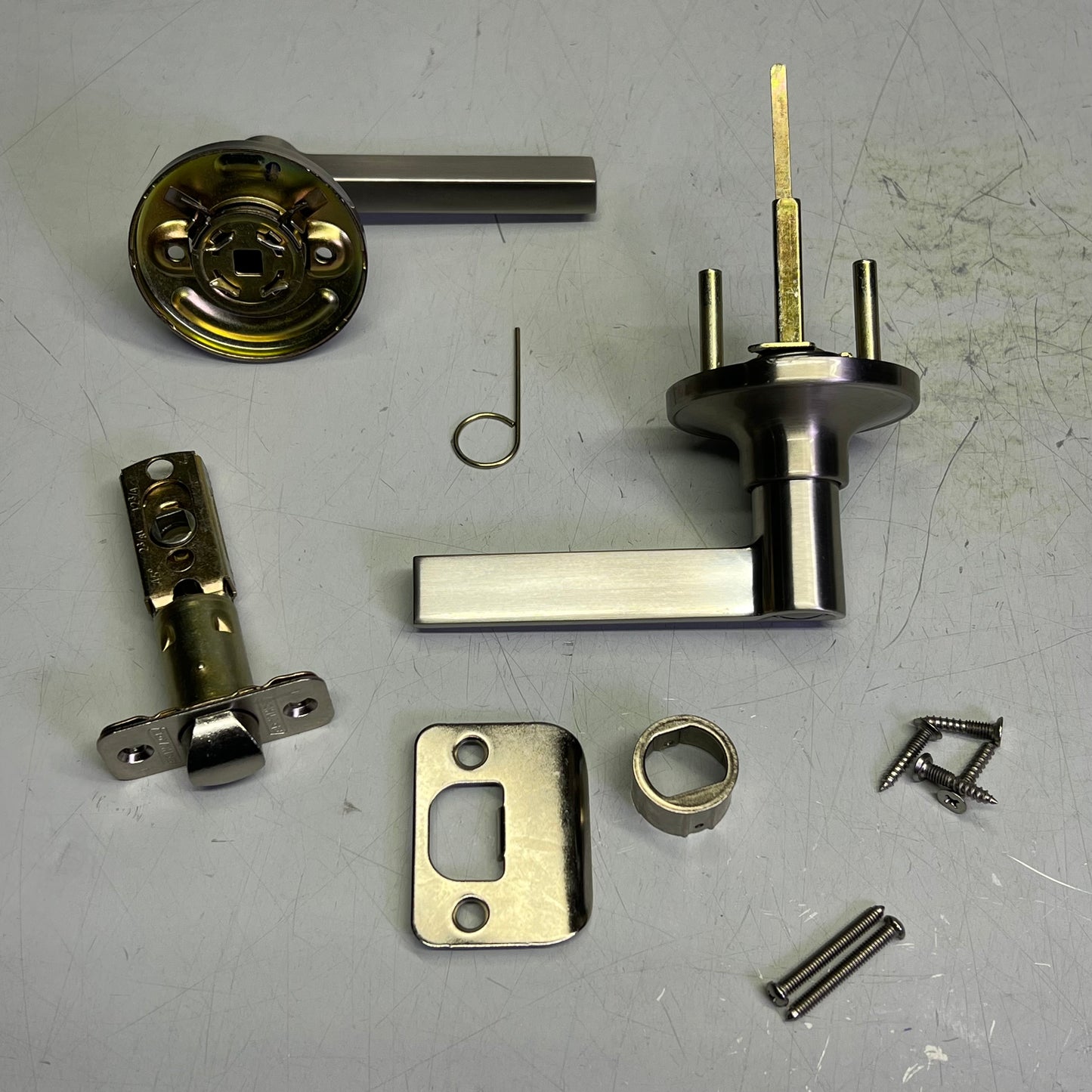 SCHALGE Solstice Privacy Door Lever Set From The J-Series Satin Chrome J40SOL626