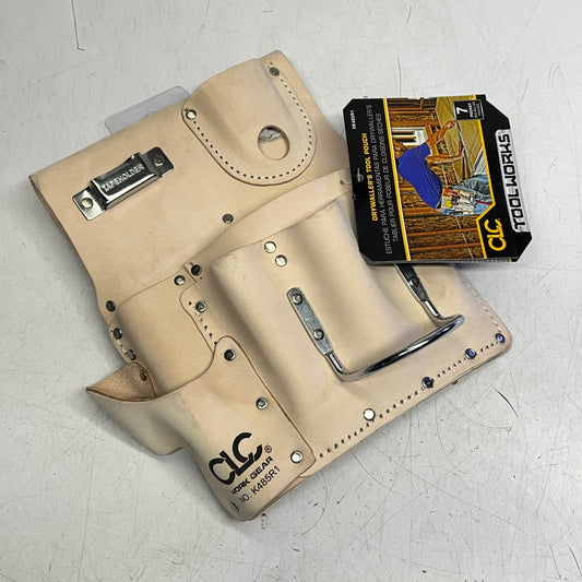 CLC WORK GEAR 7 Pocket Standard Drywaller Tools Pouch Fits Belts 2¾” Wide K485|R1
