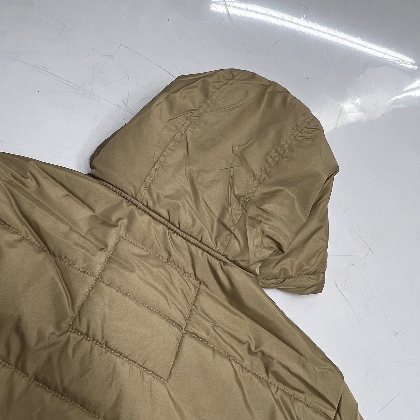 HURLEY Fanes Hooded Shirt Coat Jacket Thermal Wall Men's Sz M Khaki H6N419FE