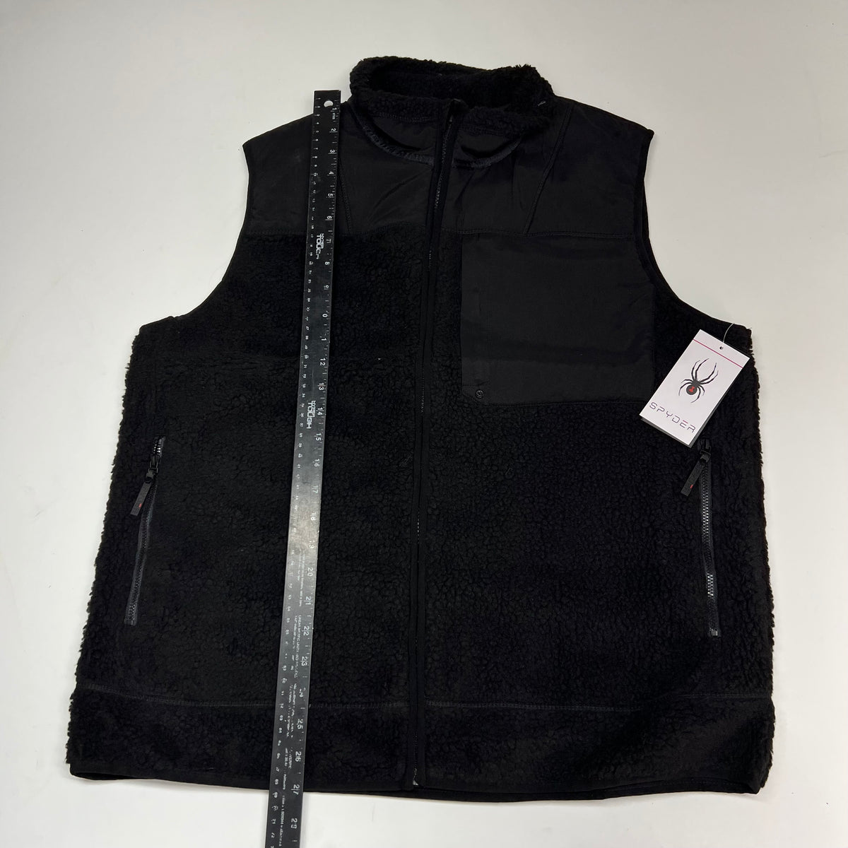 SPYDER Bandit Sherpa Vest Versatile Layer Men's Sz XL Black S17965-BK