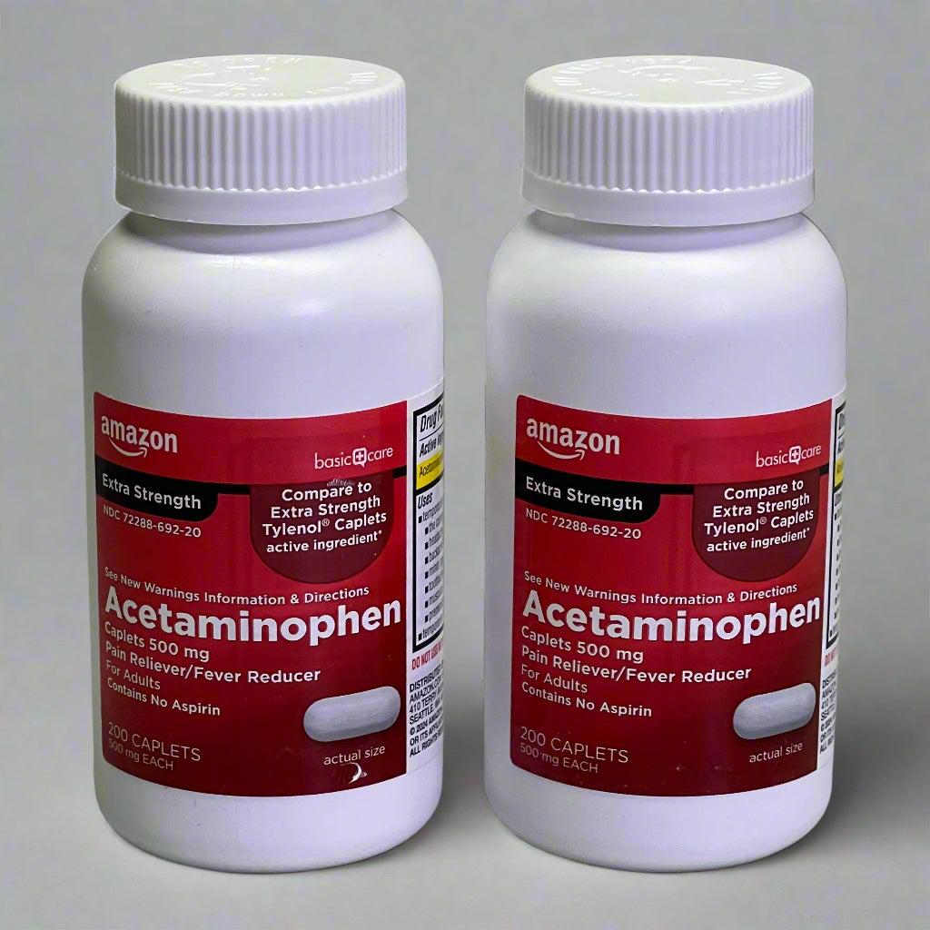 AMAZON (400 Caplets Total) Acetaminophen 500mg White ACD124046A BB 11/26