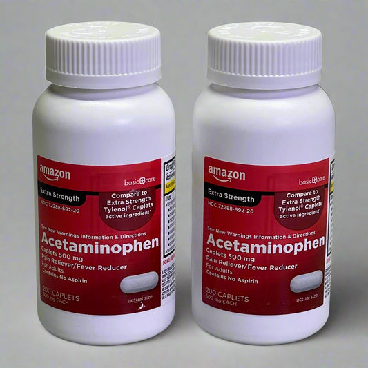 AMAZON (400 Caplets Total) Acetaminophen 500mg White ACD124046A BB 11/26