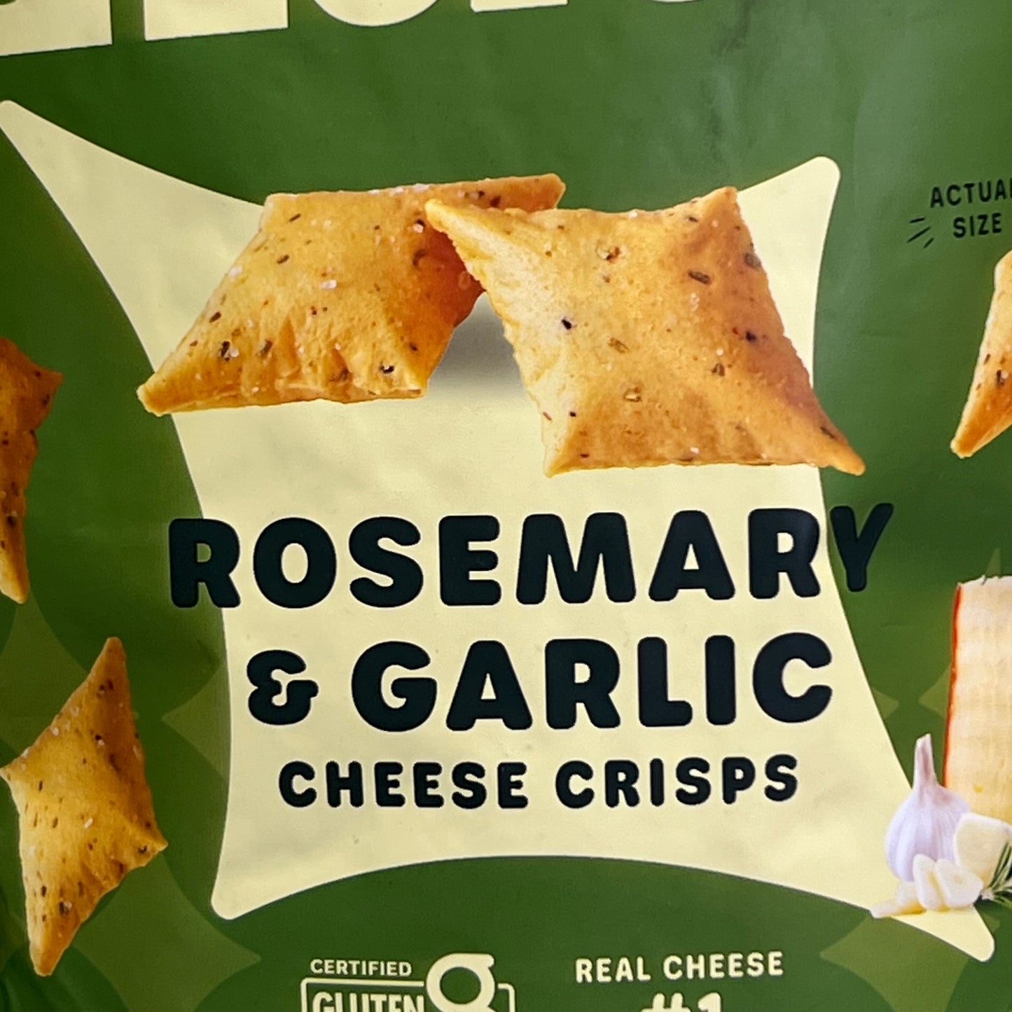 34 DEGREES (4 PACK) Mates Rosemary & Garlic Cheese Crisps 3 oz BB 05/26