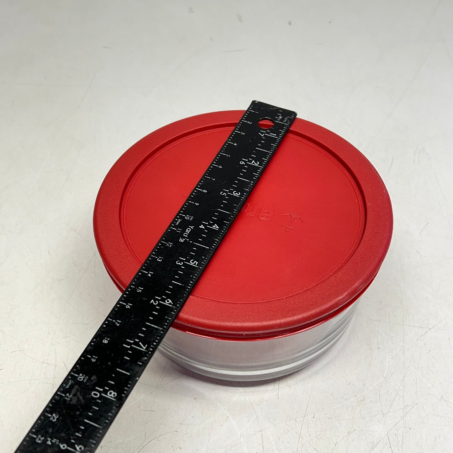 ZA@ ANCHOR (26 PIECE SET) Glass Food Storage Set Snug Fit Lids 1,2,3 & 7 Cup Red 14607ECOM A