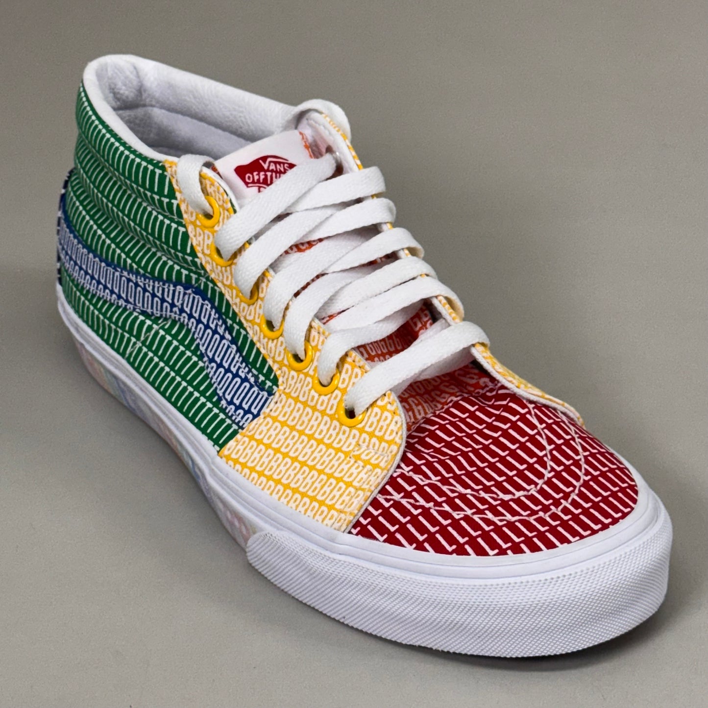 VANS Canvas Sk8-Mid Pride LGBTQ Shoe 2021 M SZ 8 W SZ 9.5 Multicolor