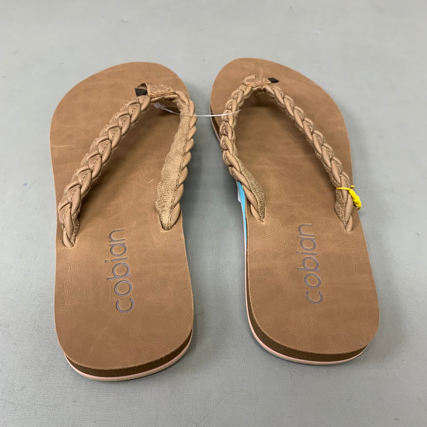 COBIAN Braided Pacifica Sandals Women's SZ 7, EU 41 TAN BBP23-230-7