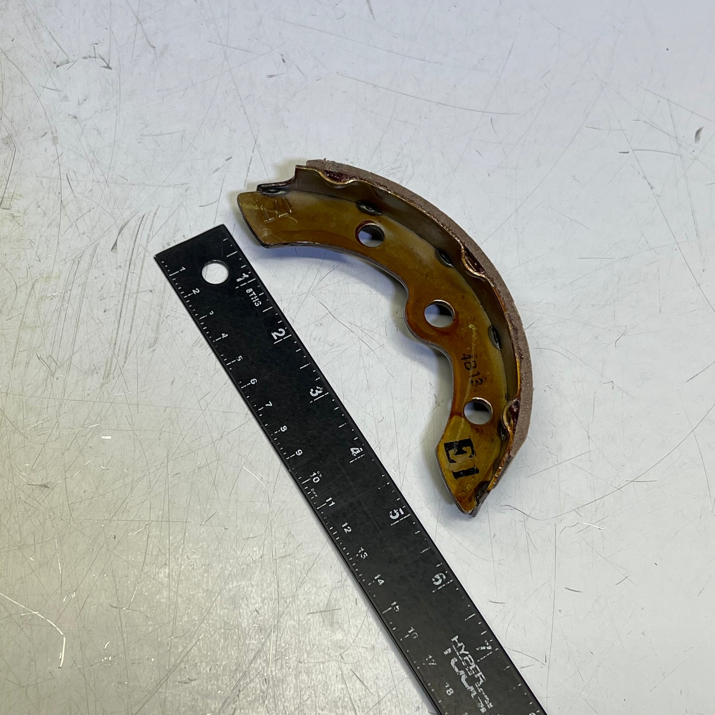 EZGO (2 PACK) Rear Brake Pad Trailing Shoe 2009-25 Cable Models OEM Tan 612412