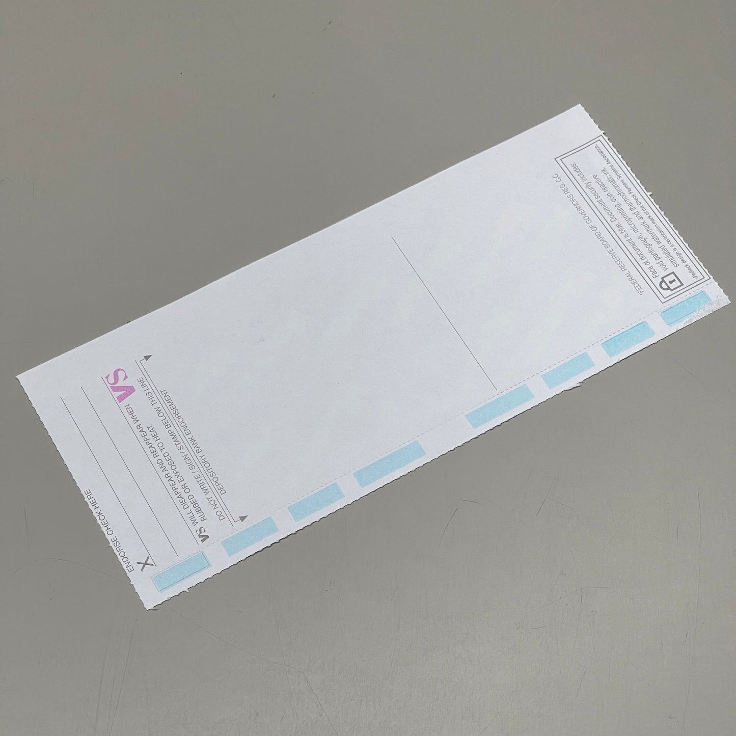 VERSASEAL (1000 PACK) 11″ Z-Fold Pressure Seal Security Payroll Checks Z811B2-E BB 06/24