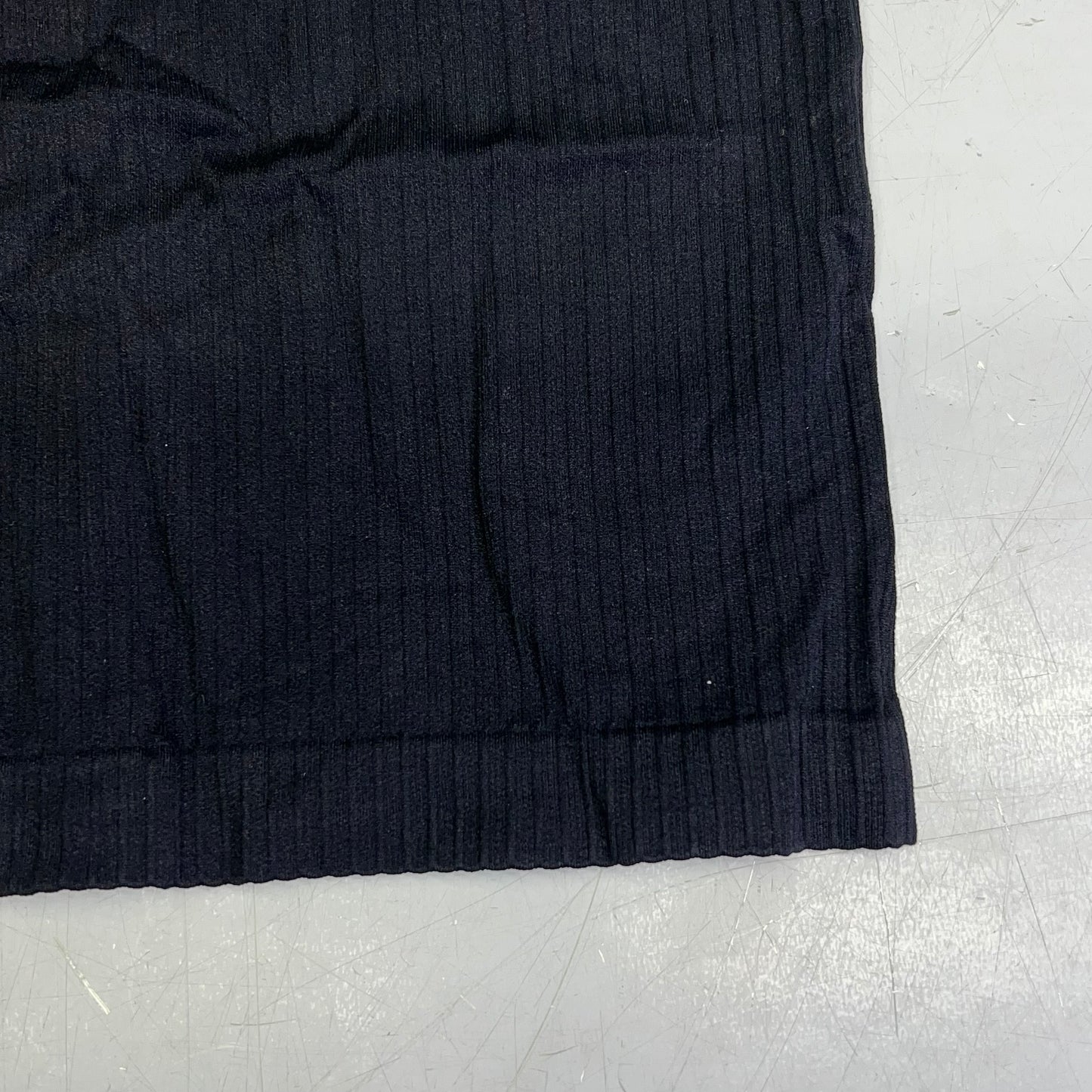 ATTRACO Ribbed Racerback Scoop Neck Athletic Tank Top Women's Sz M Black