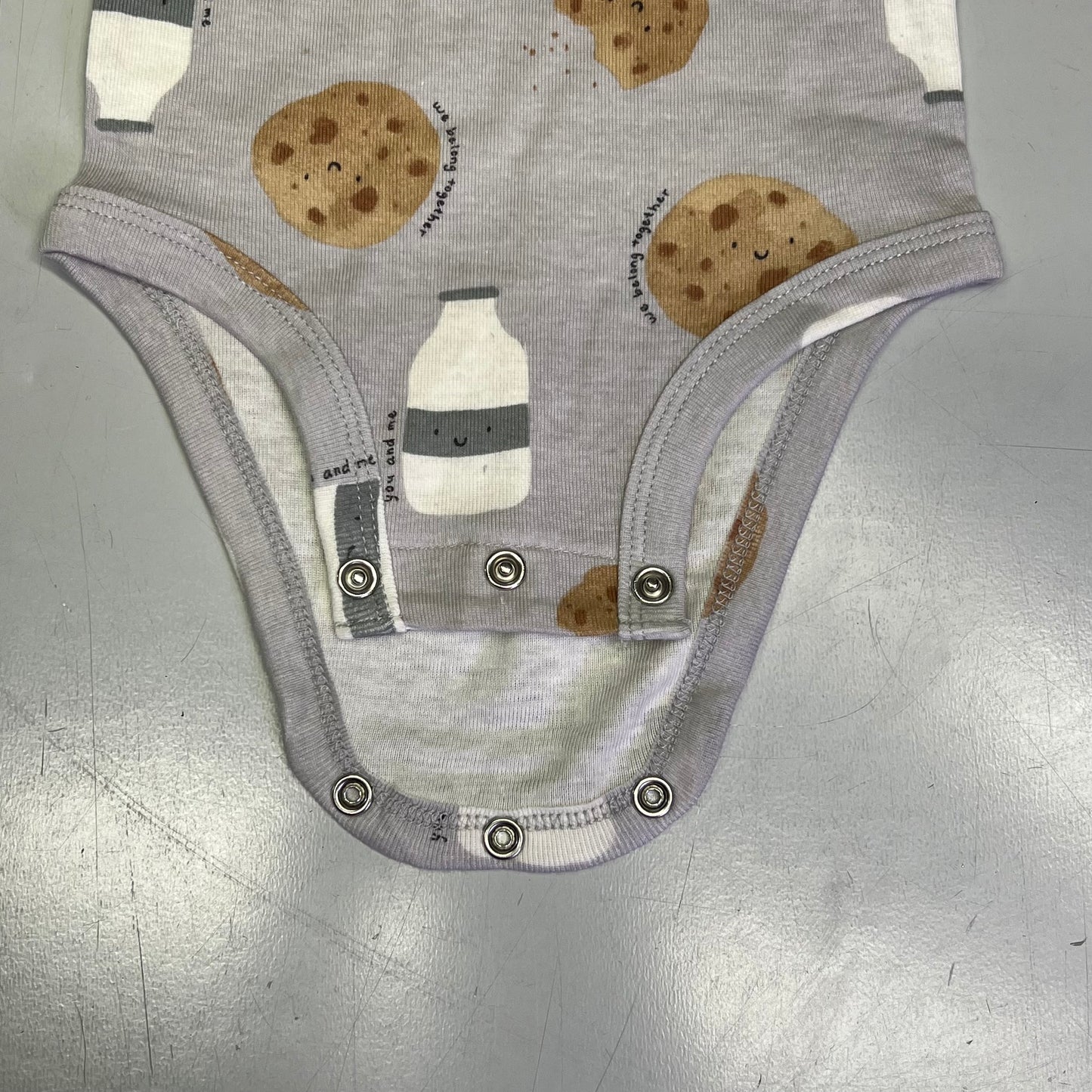 CARTERS (5 PIECE SET) Milk & Cookie - Animal Bodysuit Baby Boys Sz 3M Blue/White