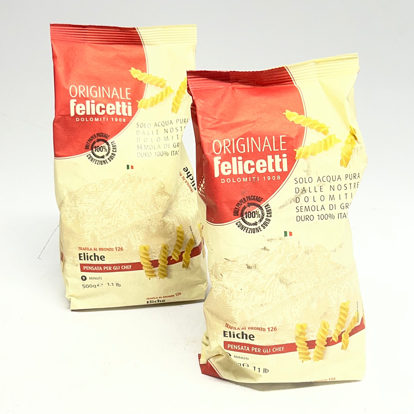 ZA@ FELICETTI ORIGINALE (2 PACK) Pasta Eliche 1.1 Lb. BB 08/27