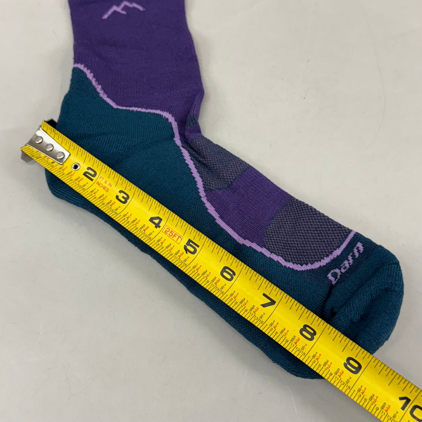 DARN TOUGH Hike/Trek Socks Micro Crew Lightweight Women SZ L 10-11.5 Grape Merino Wool