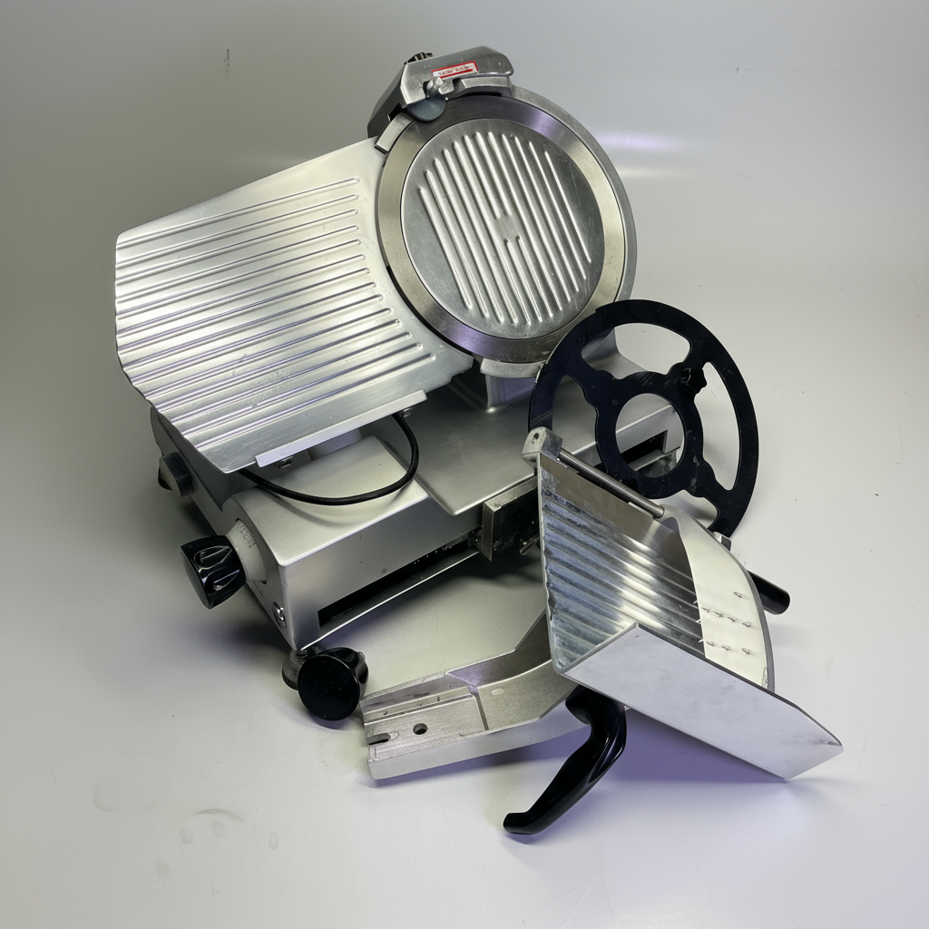 ZA@ AVANTCO Semi-Automatic Meat Slicer 12” Silver 177SL512 (Damaged AS-IS)