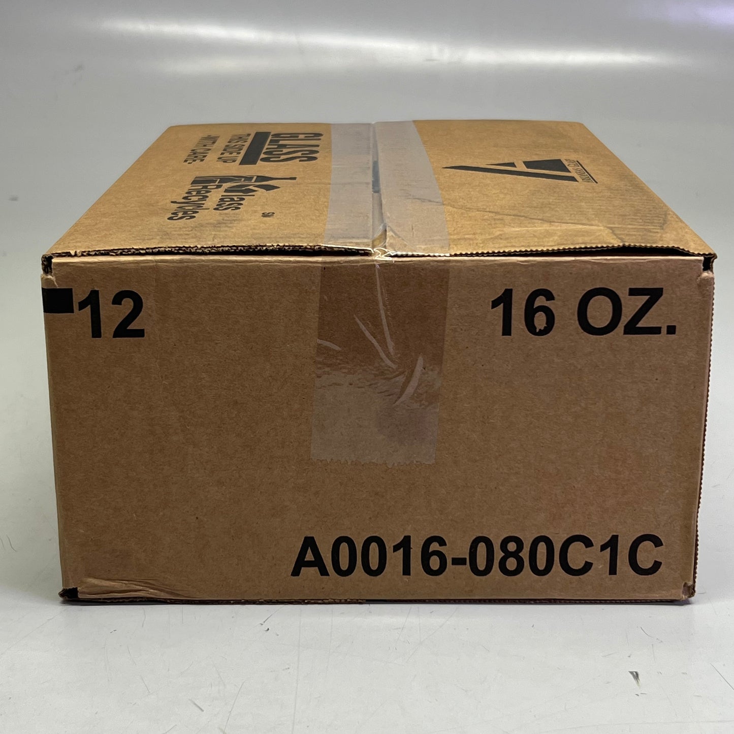 ZA@ ARKANSAS GLASS (12 PACK) Glass Containers 16 oz Clear A0016-080C1C