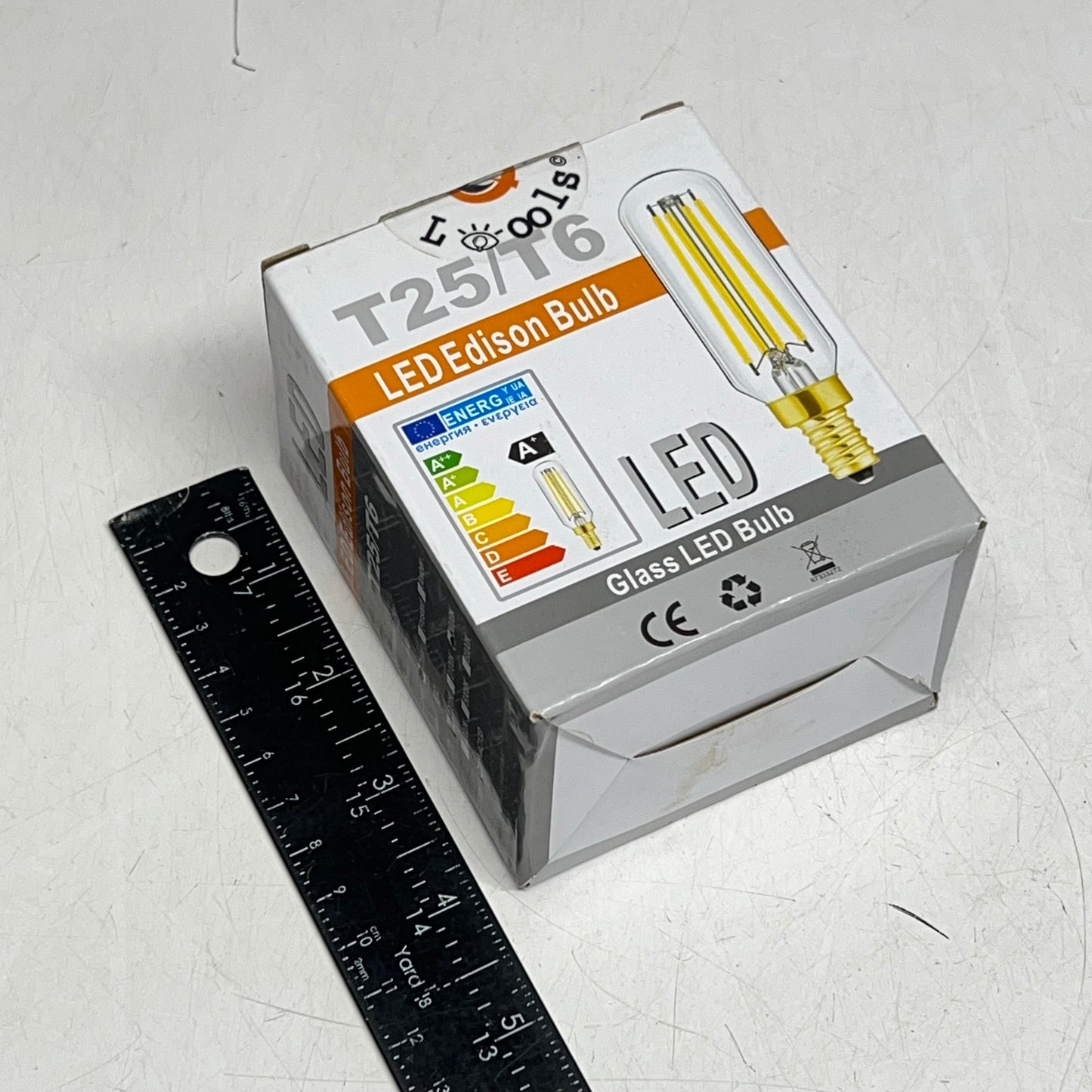 LEOOLS (6 PACK) Dimmable Led Edison Candelabra Bulb E12 3000K Clear/Soft White