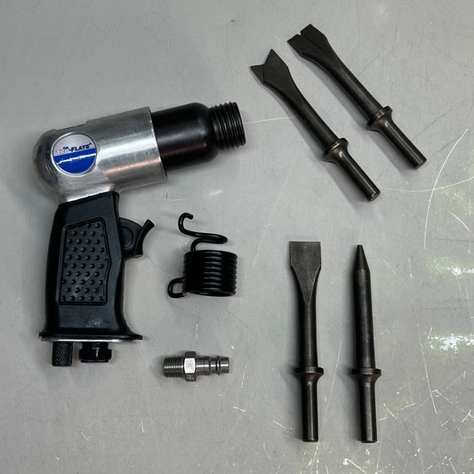 TRU-FLATE Air Chisel Hammer Hi FLO W/ 4 Chisels 4500 BPM 90 Psi 1/4" 25-560