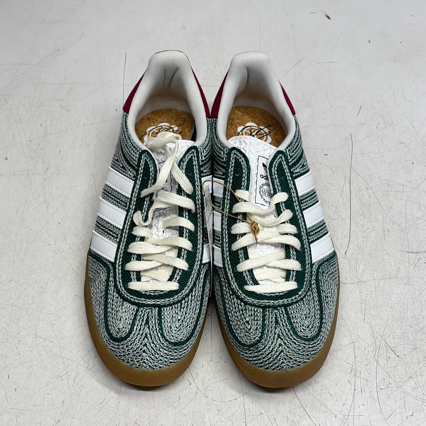 ADIDAS Originals Gazelle Indoor Sneakers W/ Bag Men's Sz 9 Dark Green IG1456