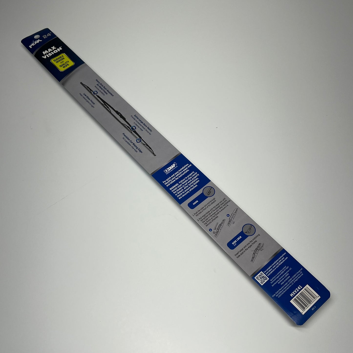 PEAK Max Vision Wiper Blades Maximum Driving Visibility 24" Black MXV241