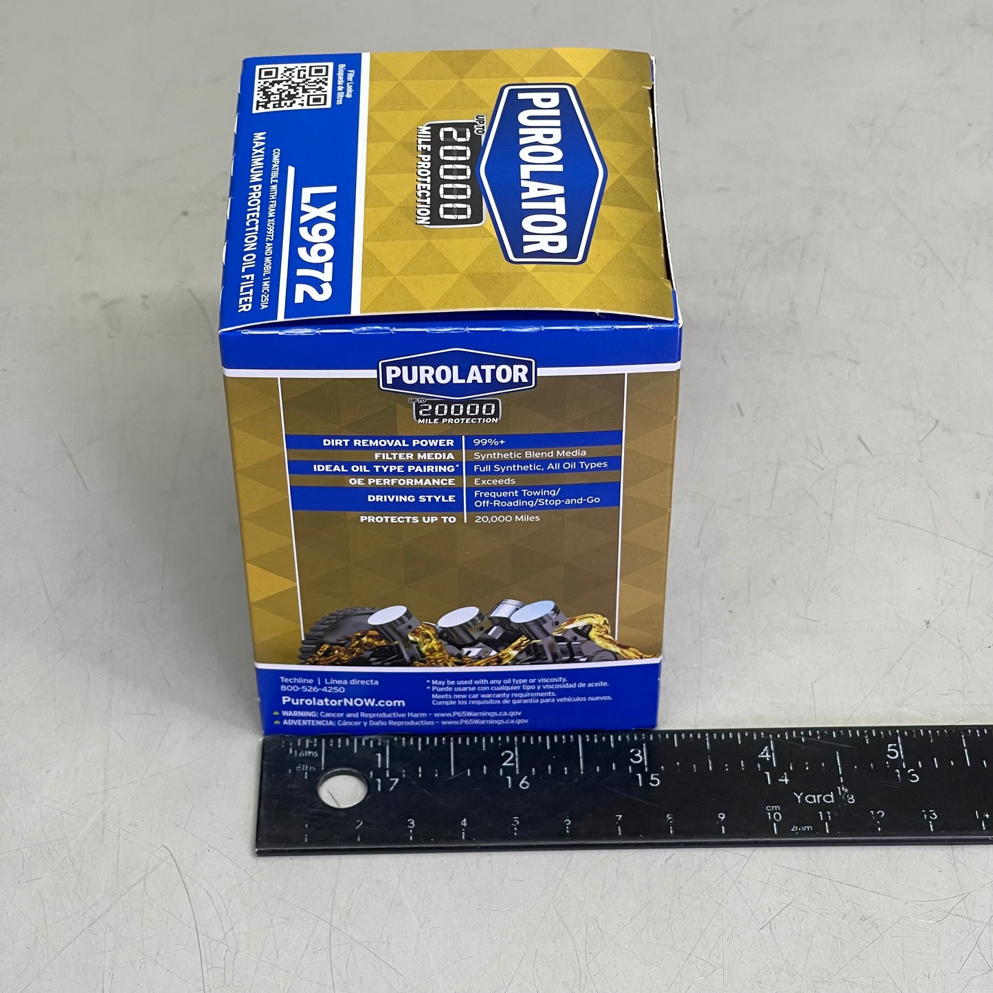 PUROLATOR (6 PACK) Maximum Protection Oil Filter 20000 Miles LX9972