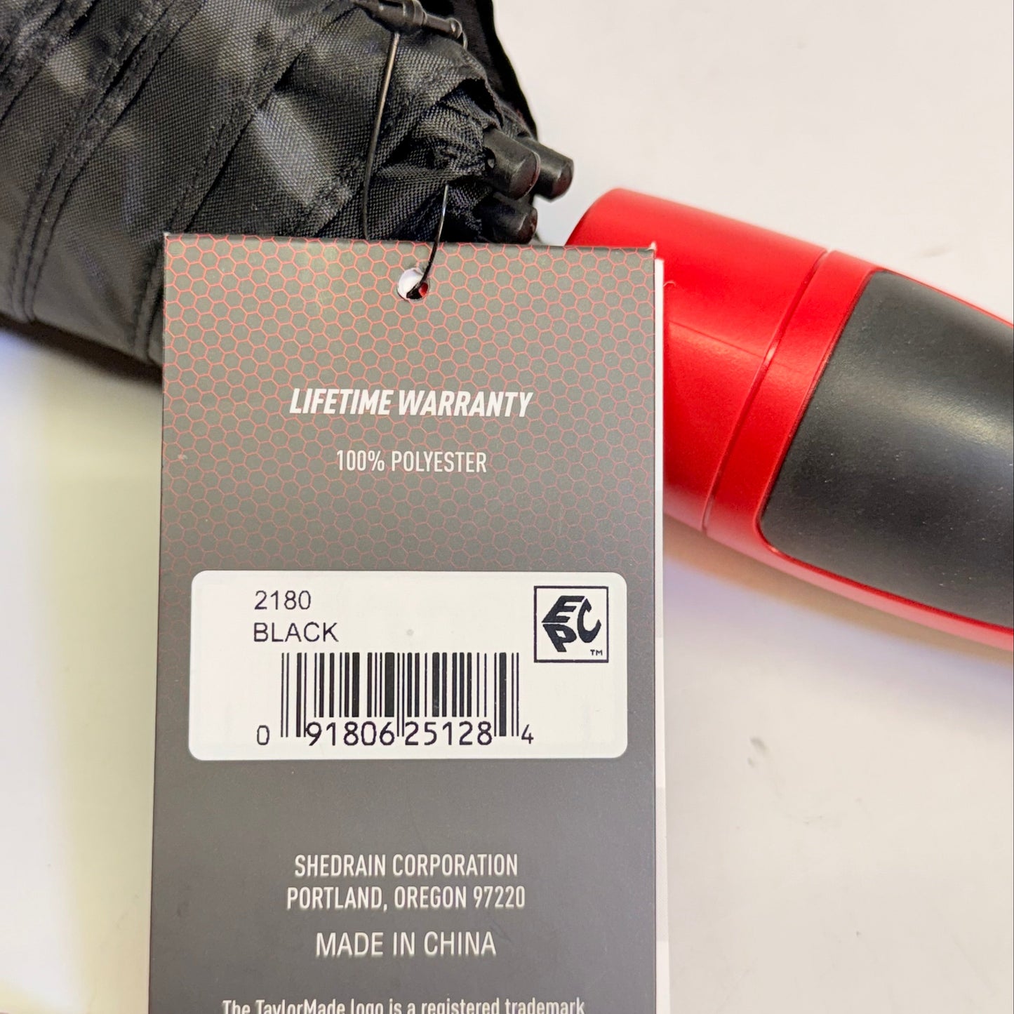 TAYLORMADE Golf Umbrella Vortexvent Compact Technology 47 in Black 2180